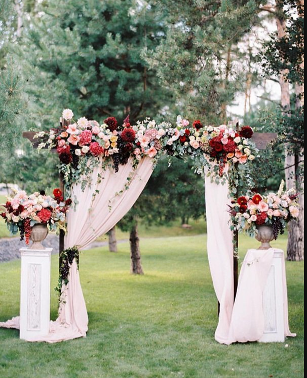 Wood Rectangle Arbor wedding arch — the Atrium